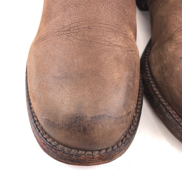 Tory Burch Simone Brown Leather Ankle Boots 8.5M - Picture 13 of 15